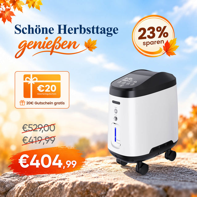 VARON VH-2 PRO Sauerstoffgerät für Zuhause | Kontinuierlicher Fluss, CE-geprüft (1-9 Stufen) VARON