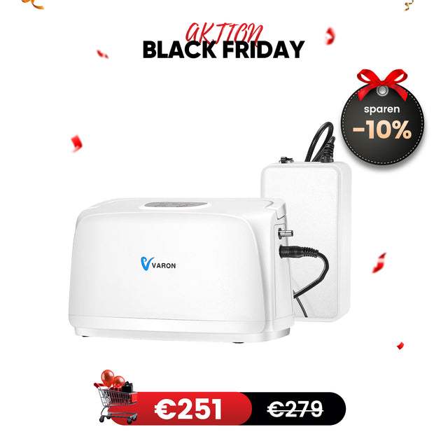 VARON VL-1 Puls-Sauerstoff-Konzentrator mit Akku | Ideal für Mobilität, CE-geprüft VARON