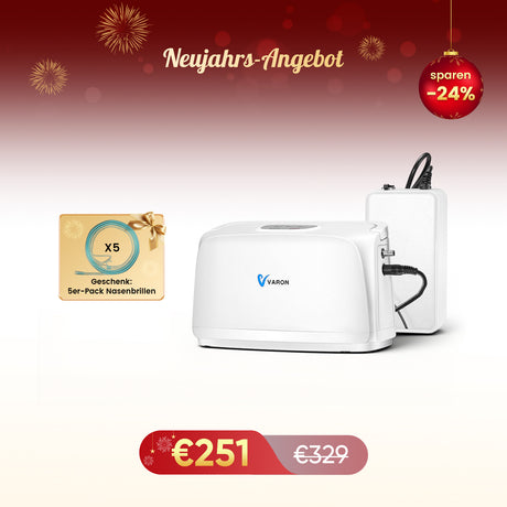 VARON VL-1 Puls-Sauerstoff-Konzentrator mit Akku | Ideal für Mobilität, CE-geprüft VARON