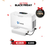 VARON VL-2 Light 3L/min Kontinuierlicher tragbarer Sauerstoff-Konzentrator mit Akku, CE-geprüft VARON