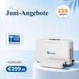 VARON VL-2 Light 3L/min Kontinuierlicher tragbarer Sauerstoff-Konzentrator mit Akku, CE-geprüft VARON