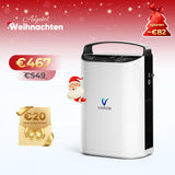 VARON VP-1 Pulse Sauerstoffkonzentrator Mobil mit Akku | 24-Stunden-Betrieb, CE-zertifiziert VARON