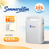 VARON VP-2 Pulse Sauerstoffkonzentrator Mobil mit Akku | 93% Sauerstoff, lange Batterie, CE-geprüft VARON