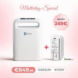 VARON VP-2 Pulse Sauerstoffkonzentrator Mobil mit Akku | 93% Sauerstoff, lange Batterie, CE-geprüft VARON