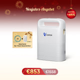 VARON VP-2 Pulse Sauerstoffkonzentrator Mobil mit Akku | 93% Sauerstoff, lange Batterie, CE-geprüft VARON