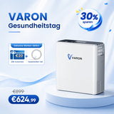 VARON VP-6 Kontinuierlicher Sauerstoffkonzentrator Mobil mit Akku | 6-Stufen-Regelung, CE-geprüft VARON