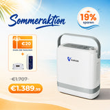 VARON VP-8G | Sauerstoffkonzentrator Mobil mit Pulsfluss-Technologie (1-8 Stufen) VARON