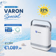 VARON VP-8G | Sauerstoffkonzentrator Mobil mit Pulsfluss-Technologie (1-8 Stufen) VARON