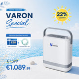 VARON VP-8G | Sauerstoffkonzentrator Mobil mit Pulsfluss-Technologie (1-8 Stufen) VARON