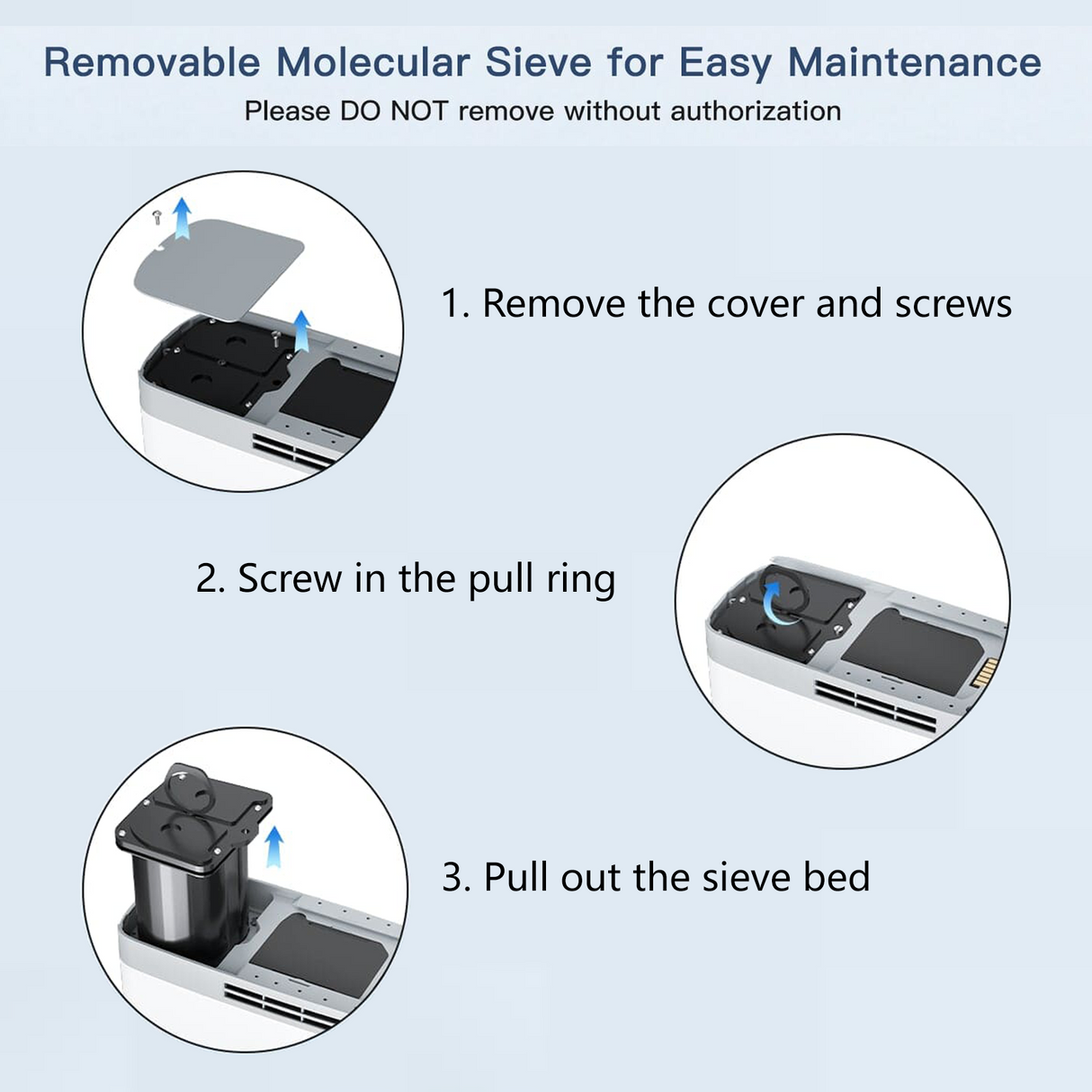 Ersatz-Molekularsieb für VP-8G tragbarer Sauerstoffkonzentrator VARON | Sauerstofftherapie