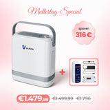 VARON VP-8G | Sauerstoffkonzentrator Mobil mit Pulsfluss-Technologie (1-8 Stufen) VARON