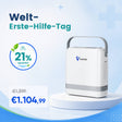 VARON VP-8G | Sauerstoffkonzentrator Mobil mit Pulsfluss-Technologie (1-8 Stufen) VARON