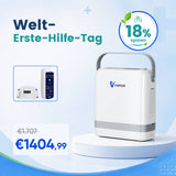 VARON VP-8G | Sauerstoffkonzentrator Mobil mit Pulsfluss-Technologie (1-8 Stufen) VARON