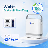 VARON VP-8G | Sauerstoffkonzentrator Mobil mit Pulsfluss-Technologie (1-8 Stufen) VARON
