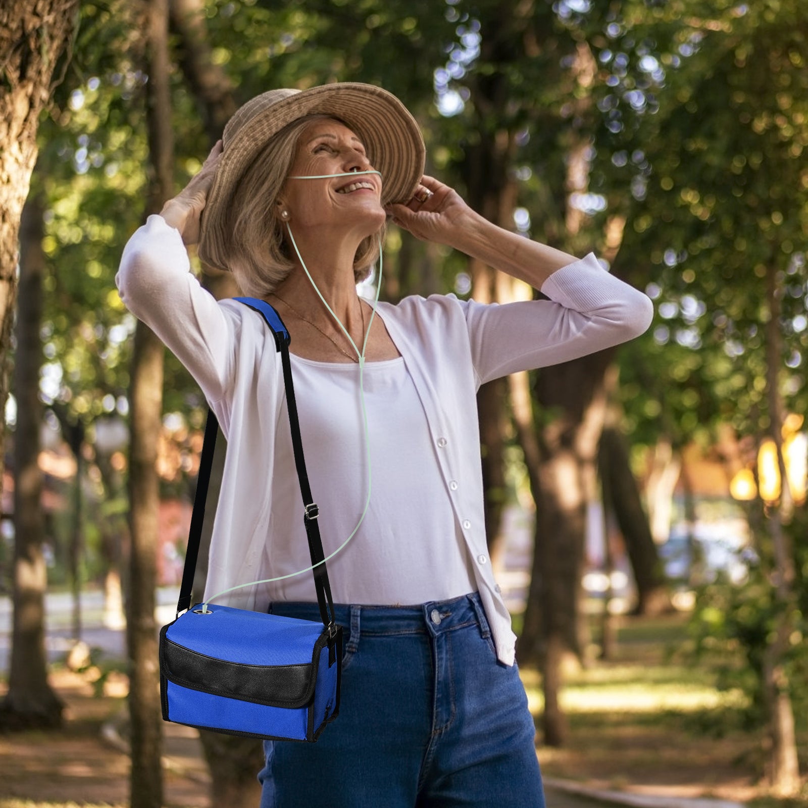 VL-2 tragbares Sauerstoffgerät mit kleiner Batterie, ideal für Spaziergänge und Besichtigungen